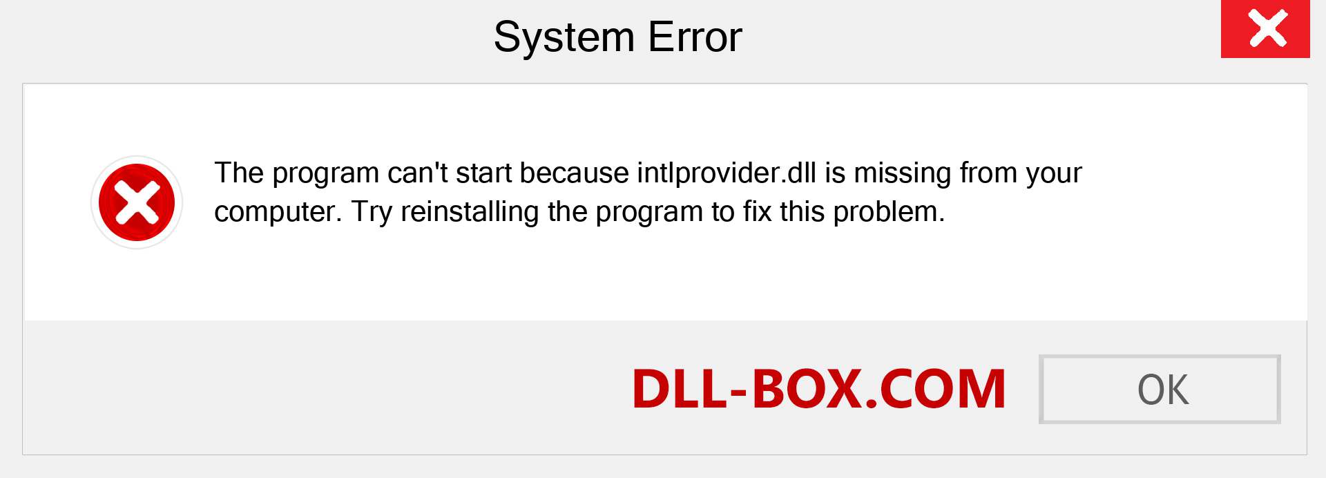  intlprovider.dll file is missing?. Download for Windows 7, 8, 10 - Fix  intlprovider dll Missing Error on Windows, photos, images